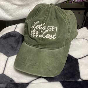 Green 'Let's Get Lost' Cap